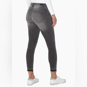 Liverpool The Ankle Skinny High-Rise Aluminum Wash Grey Jeans